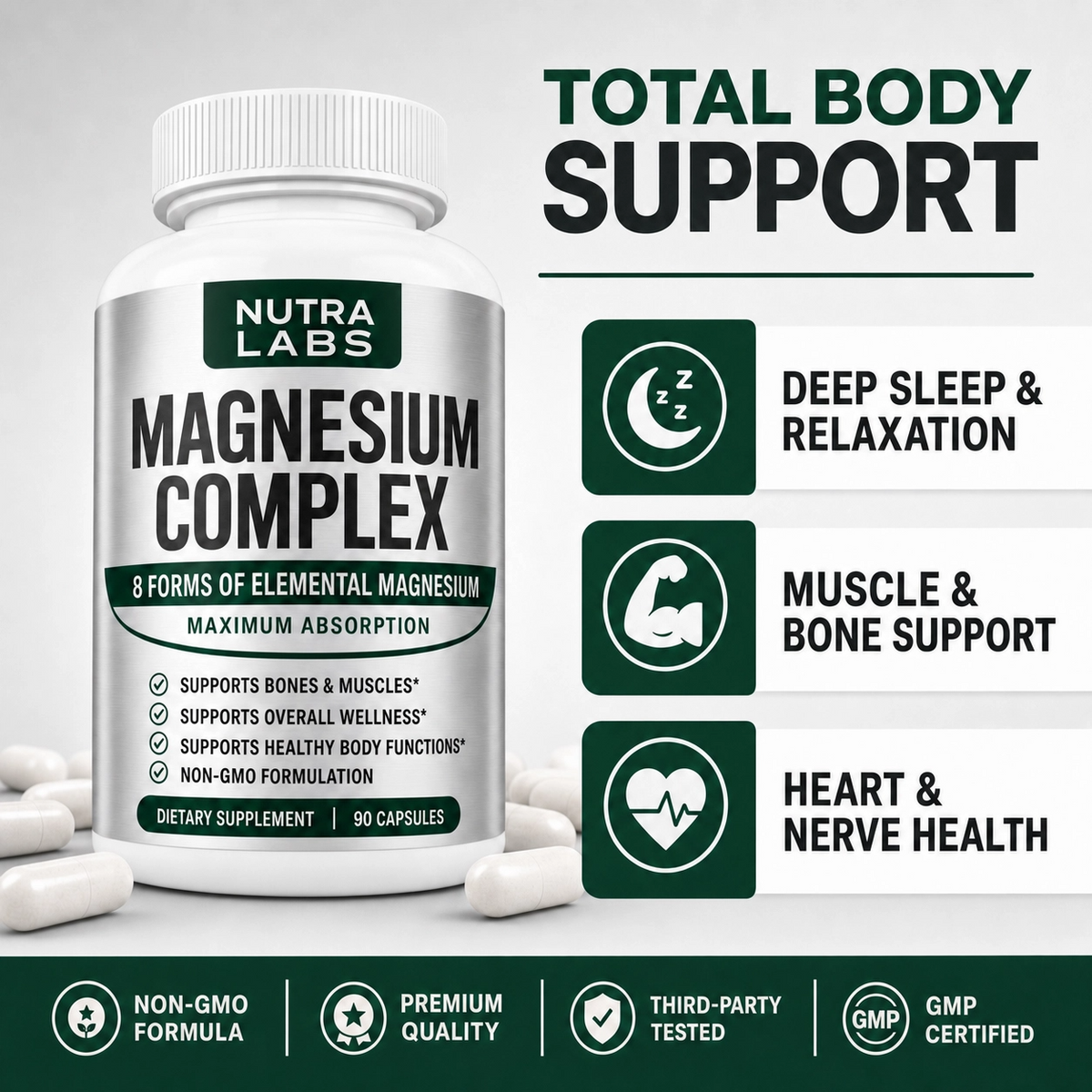 Nutra Labs™ 8-in 1 Magnesium Complex