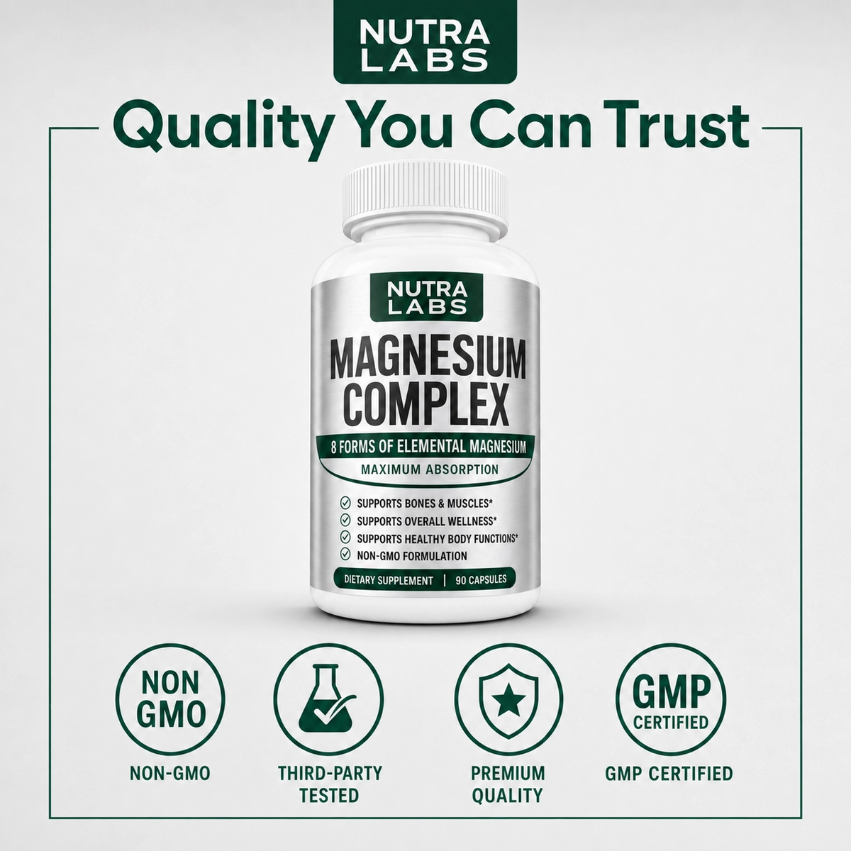 Nutra Labs™ 8-in 1 Magnesium Complex